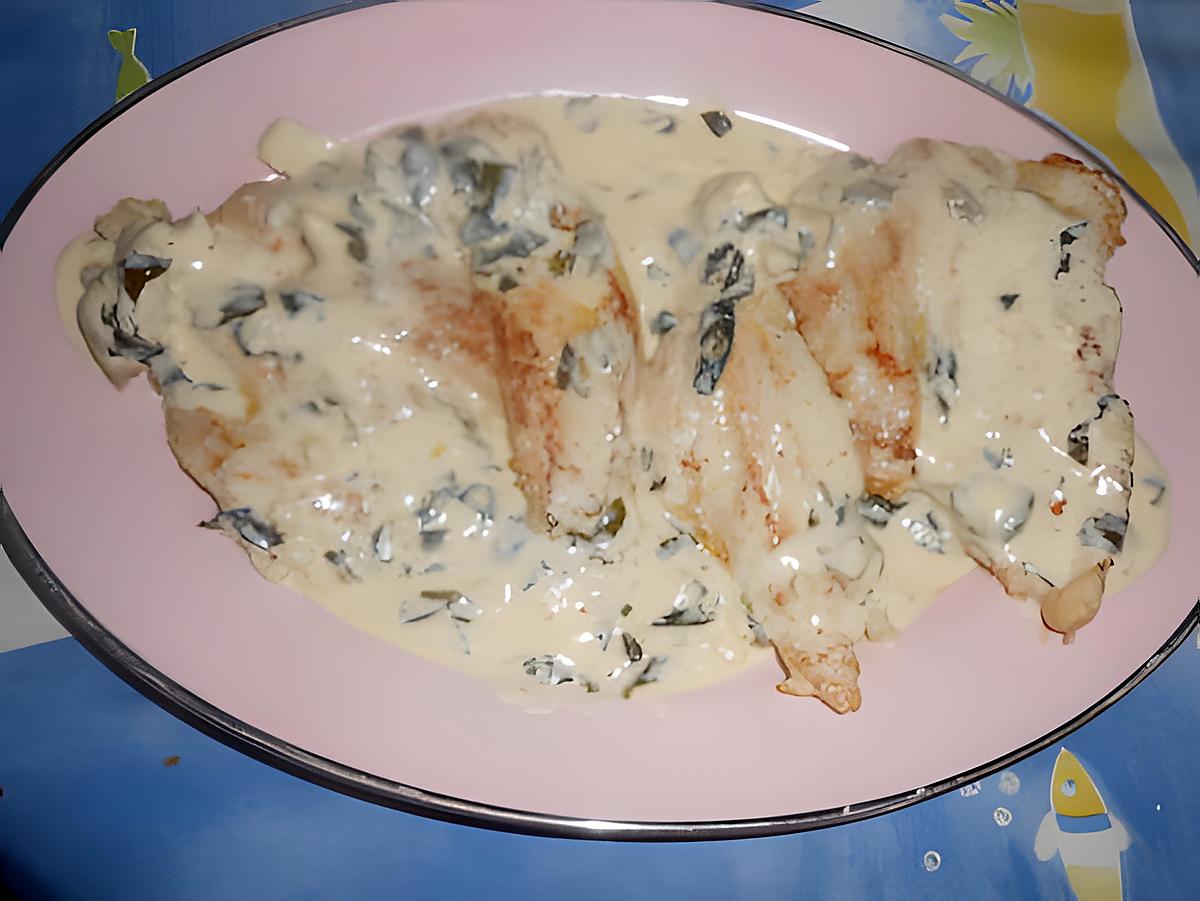 recette Escalope de dinde creme a l ail et basilic