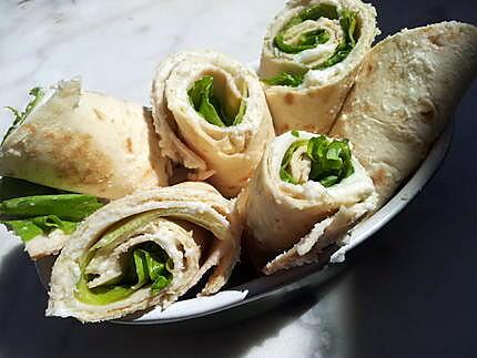 recette Wrap caesar poulet et parmesan