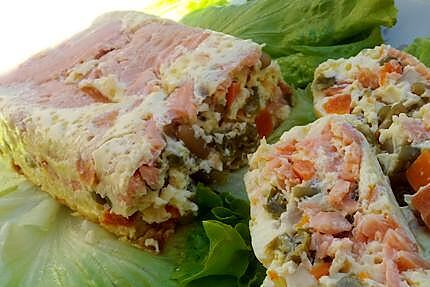 recette Terrine de macedoine au saumon