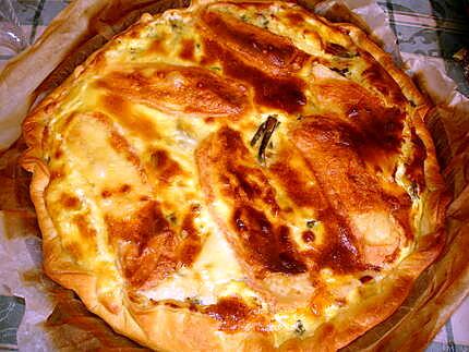 recette quiche aux poireaux et munster