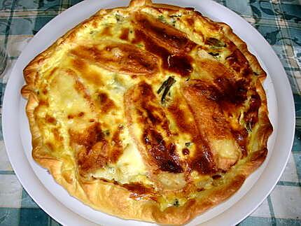 recette quiche aux poireaux et munster