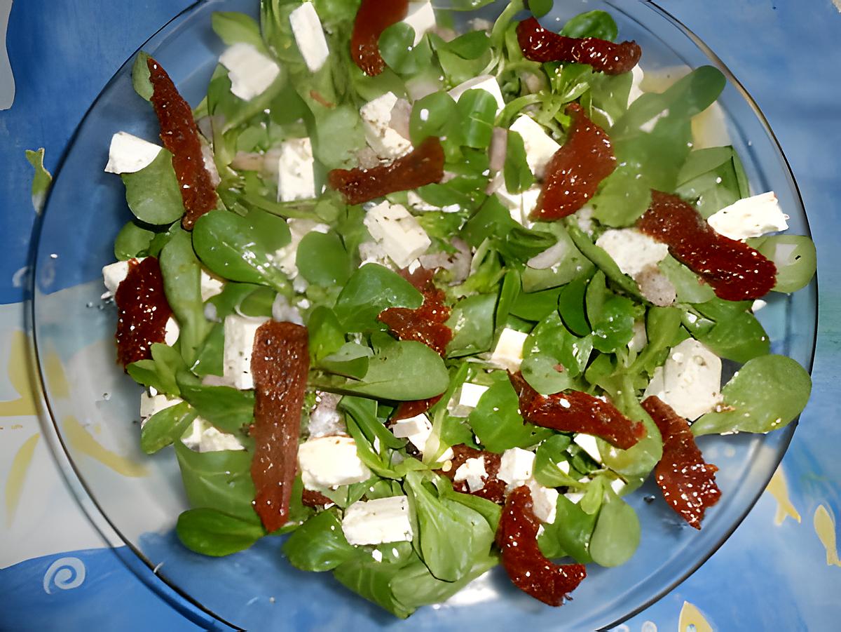 recette Salade de mache a la feta