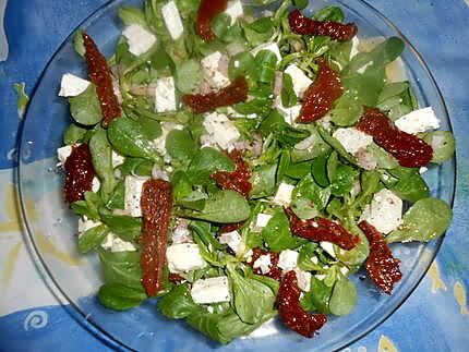 recette Salade de mache a la feta