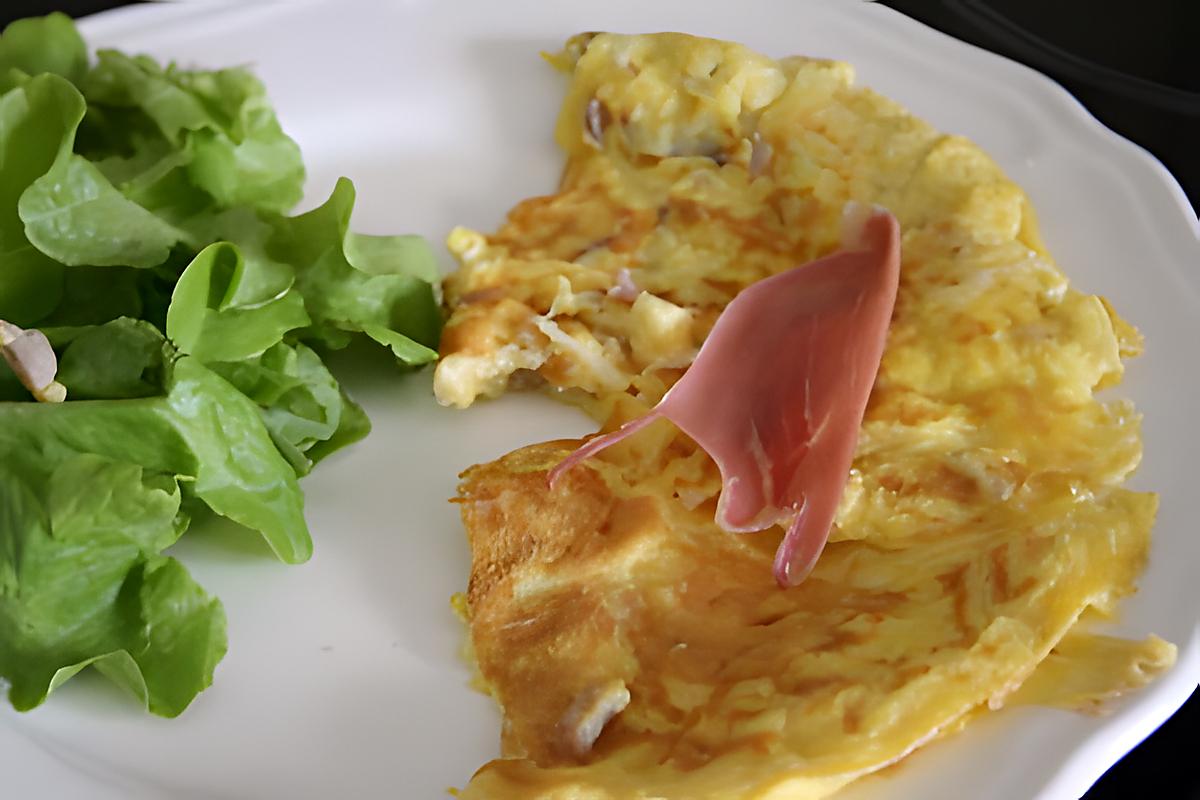 recette Omelette au Comté