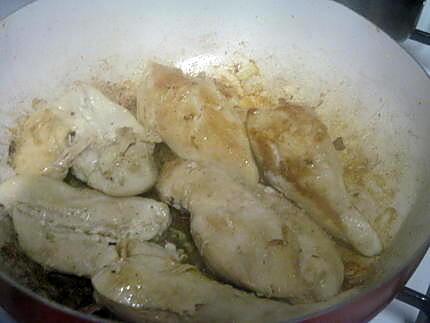 recette Blancs de poulet au épice de curcuma.