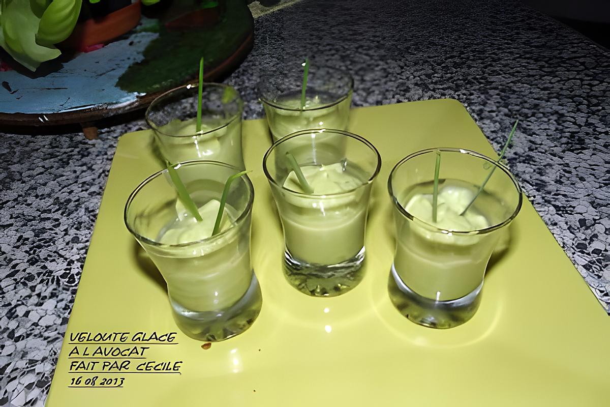 recette Velouté glacé à l,avocat