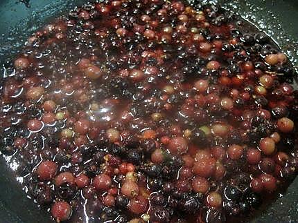 recette Confiture au cassis et groseilles.