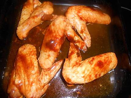 recette Ailes de poulet laqués