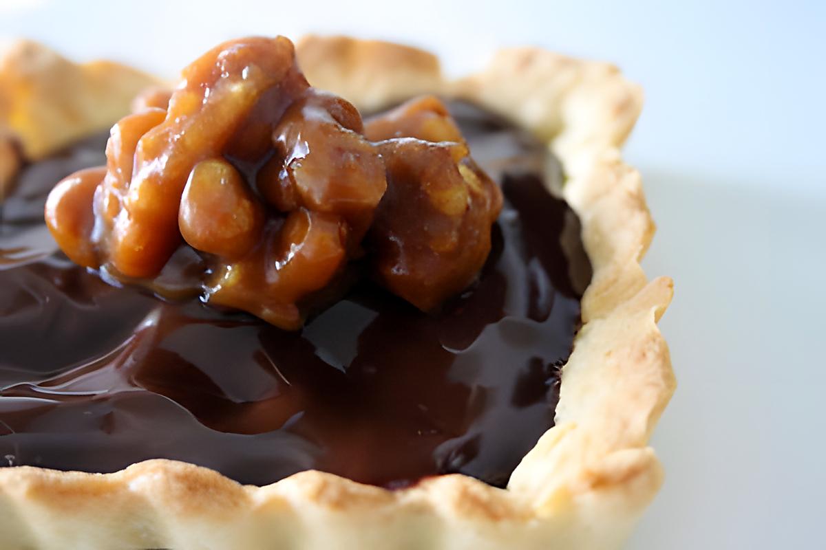 recette Tartelette chocolat et noix