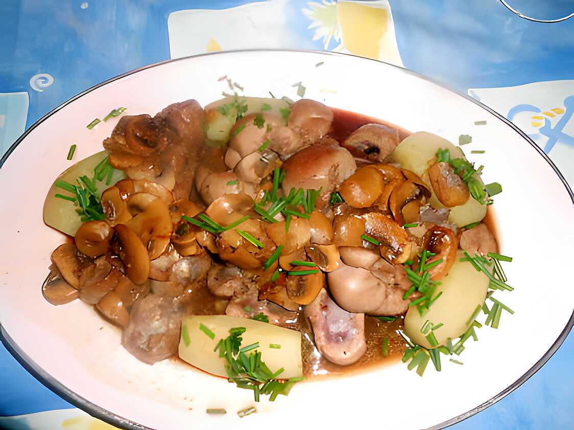 Recette de Rognon de veau sauce madére
