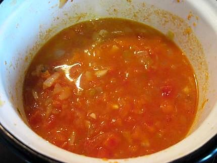 recette sauce tomates aux basilic vert et rouge.