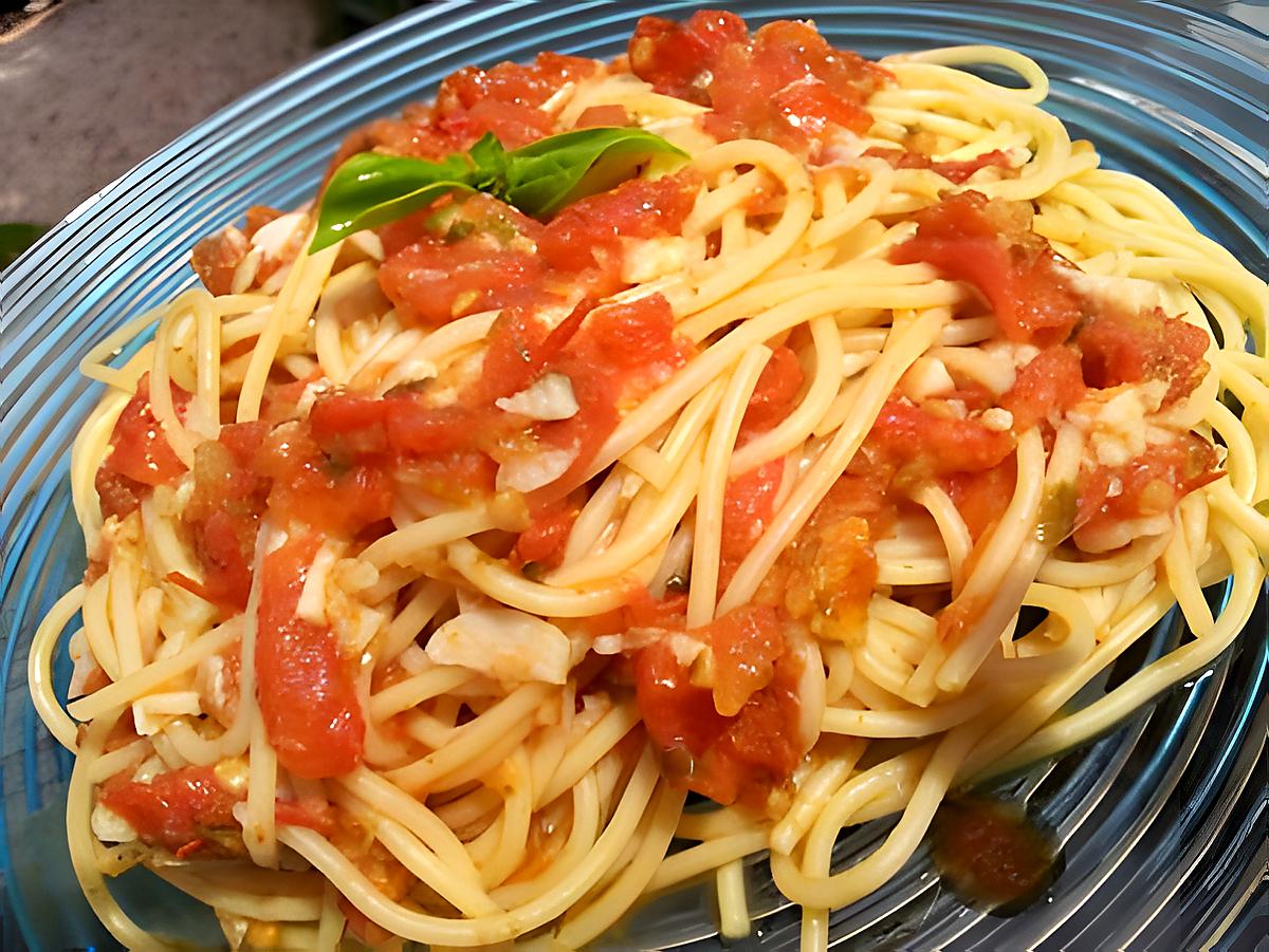recette Spaghetti sauce au pistou