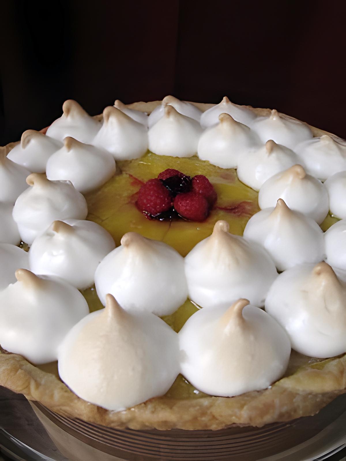 recette TARTE CITRON FRAMBOISE