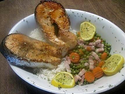 recette Darmes de saumon grillés.