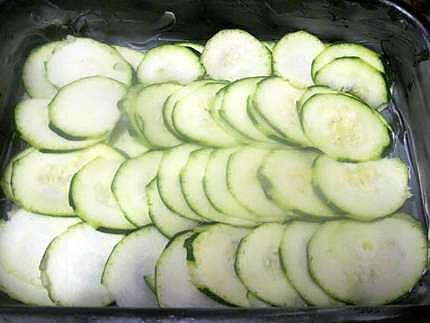 recette Courgettes au coulommiers..gratiné.