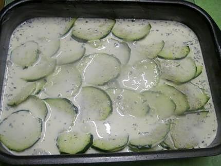 recette Courgettes au coulommiers..gratiné.