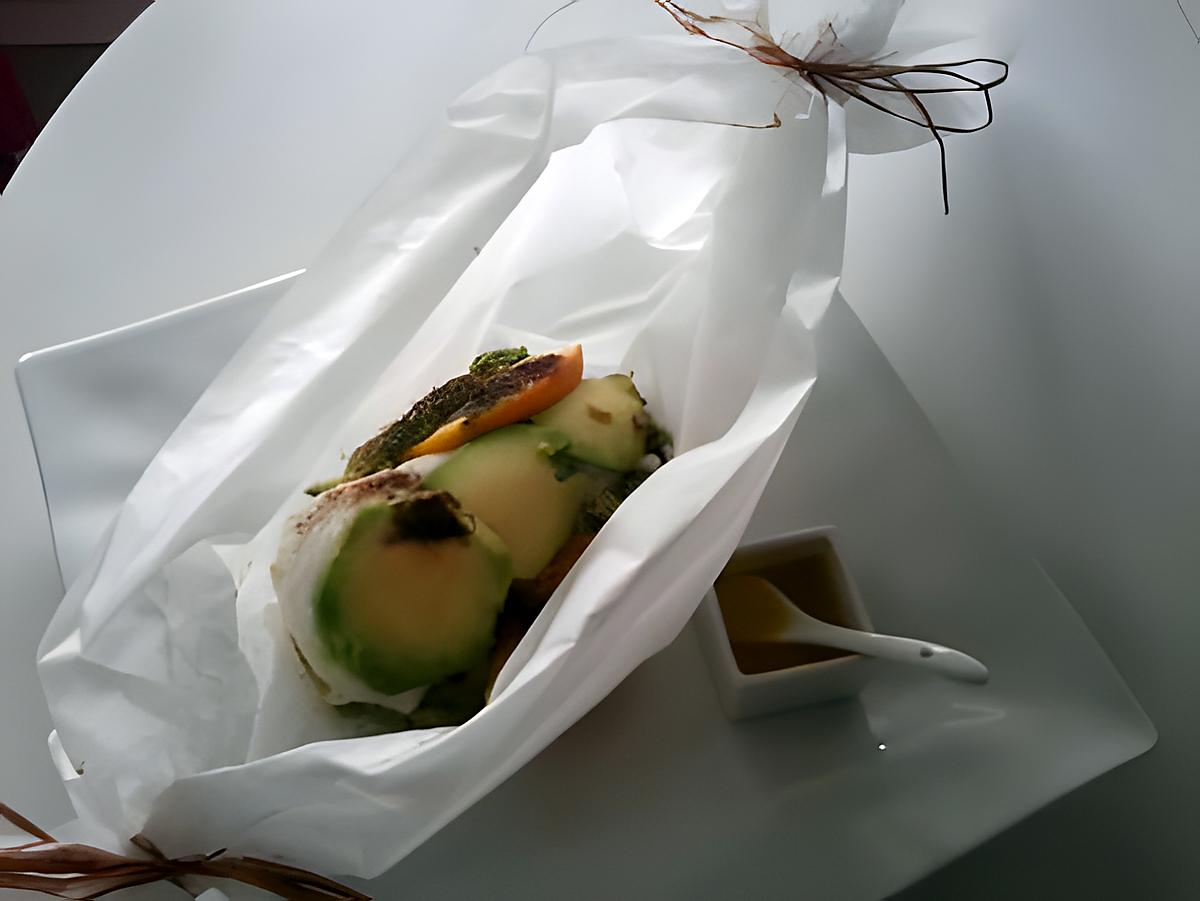 recette Papillote de cabillaud à l'orange