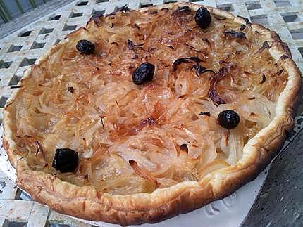 recette Tarte à l'oignons confits