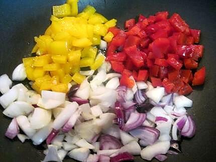 recette Sauce tomates aux poivrons et basilic.