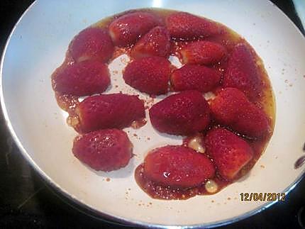 recette Omelette sucrée aux fraises.