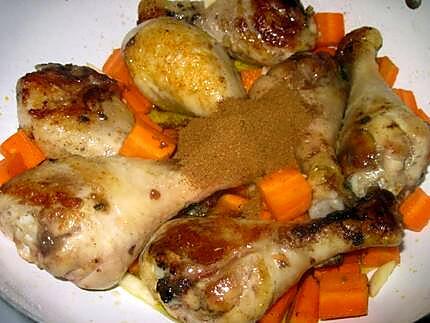 recette Pillons de poulet aux épices Massalé.