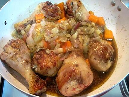 recette Pillons de poulet aux épices Massalé.