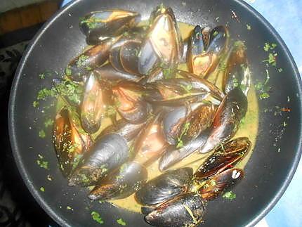 recette Moules de bouzigues au safran