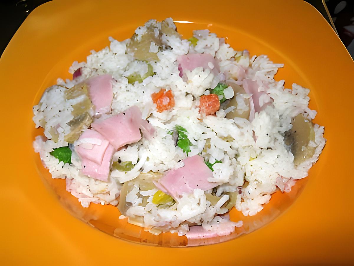recette Salade de riz express