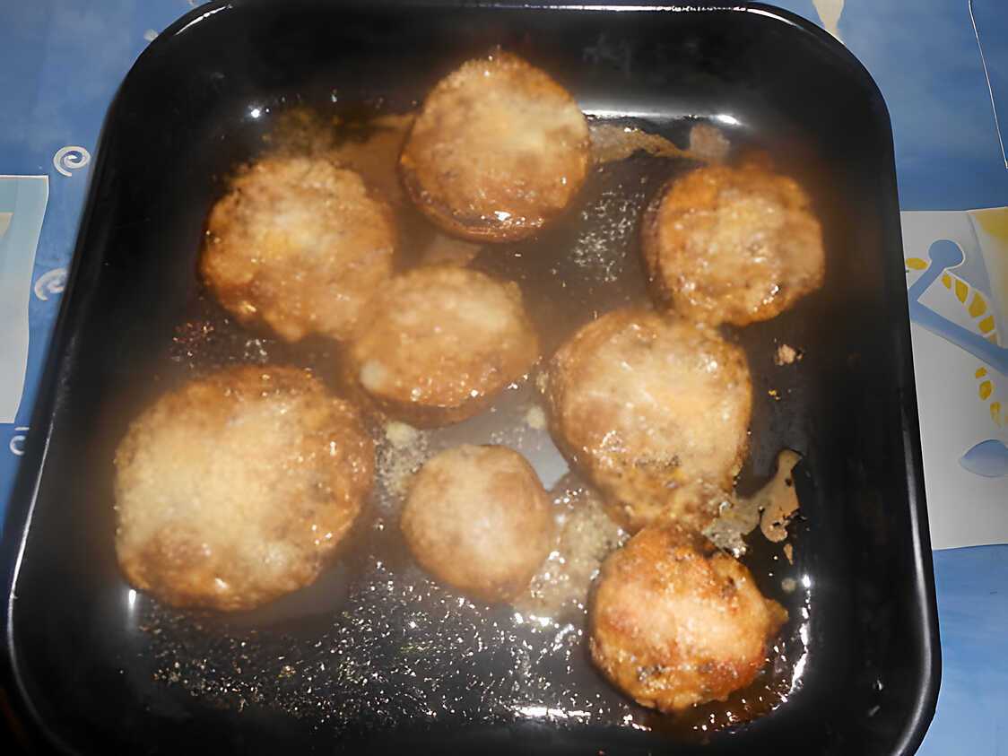 Champignons montobello à la mozarella