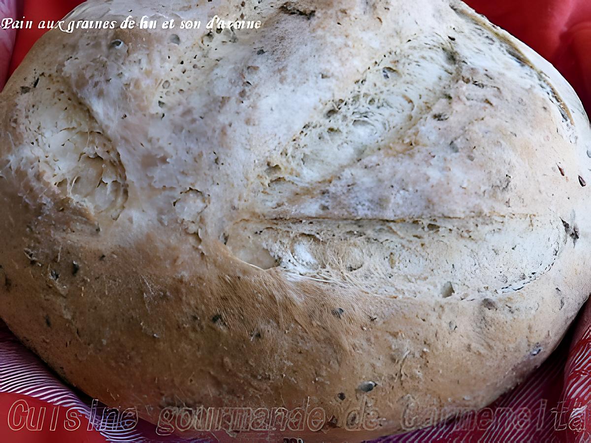 recette Pain aux graines de lin brun et son d'avoine