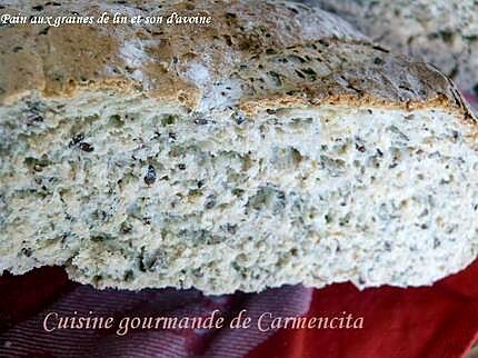 recette Pain aux graines de lin brun et son d'avoine