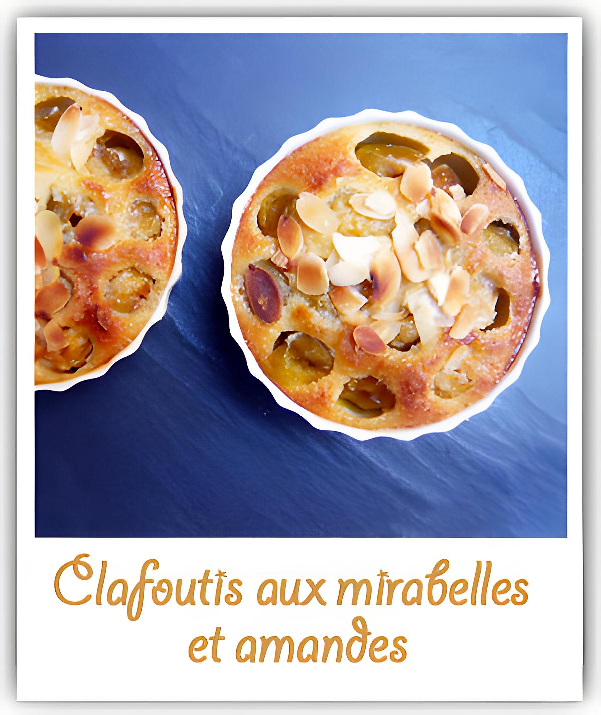 recette Clafoutis aux mirabelles et amandes