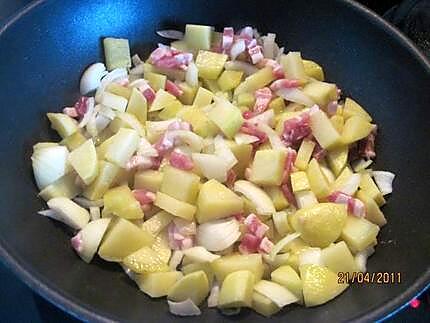 recette Pommes de terre sautées au chorizo.