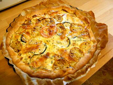 recette TARTE AUX COURGETTES