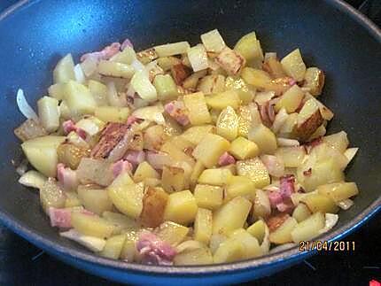 recette Pommes de terre sautées au chorizo.