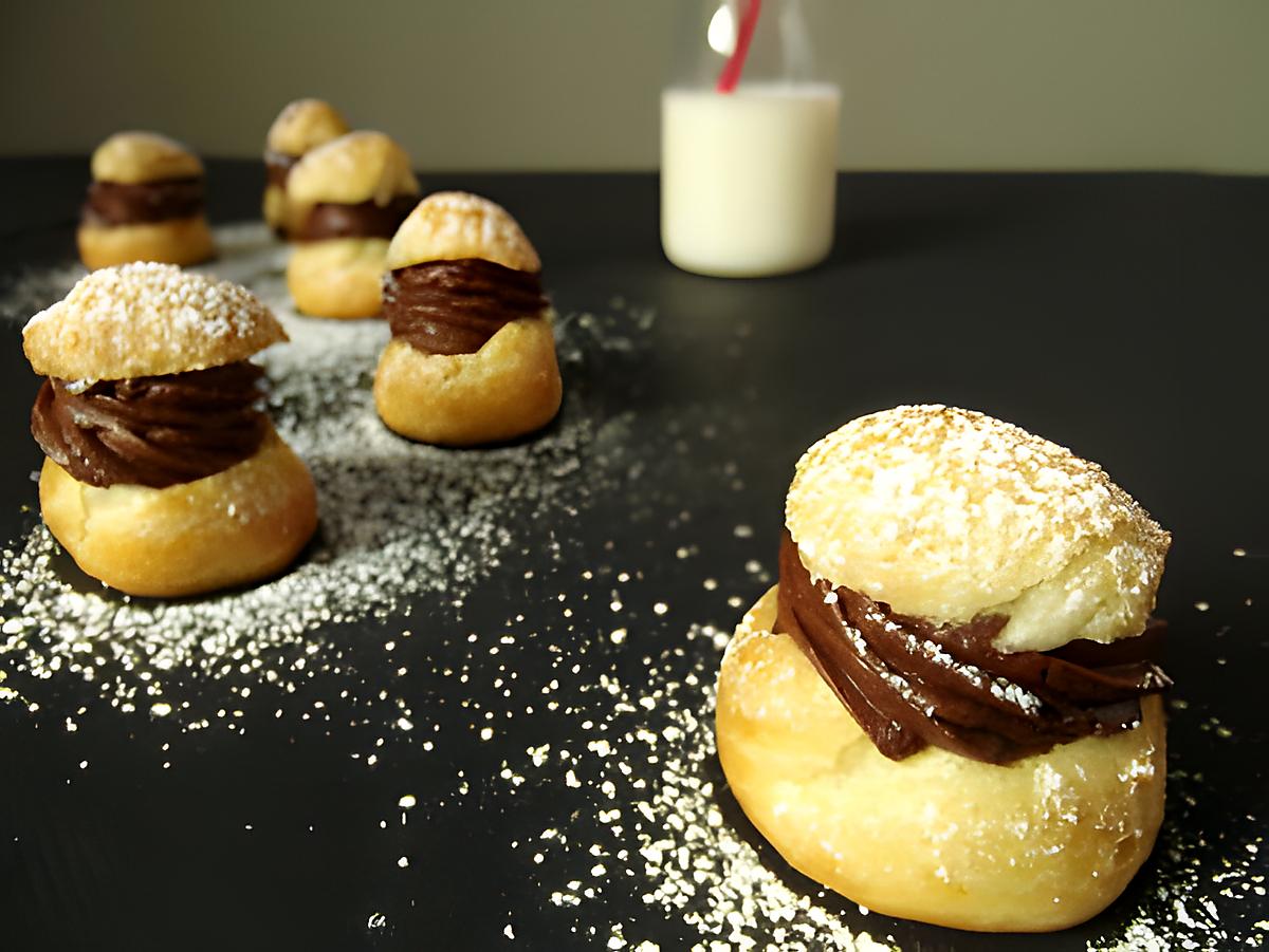 recette Petits CHOUX au CHOCOLAT allégé