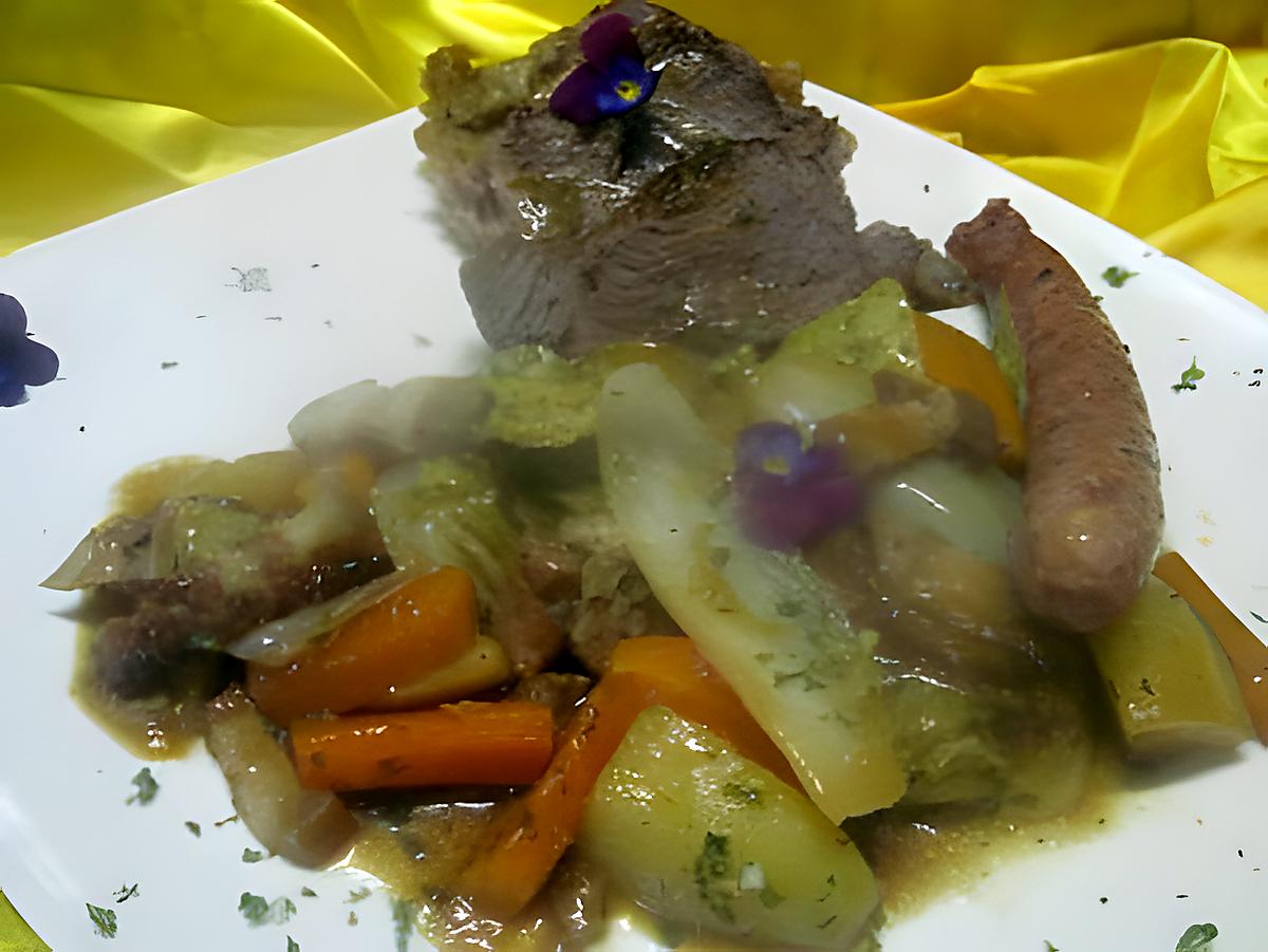 recette Jarret de boeuf  aux légumes.1.