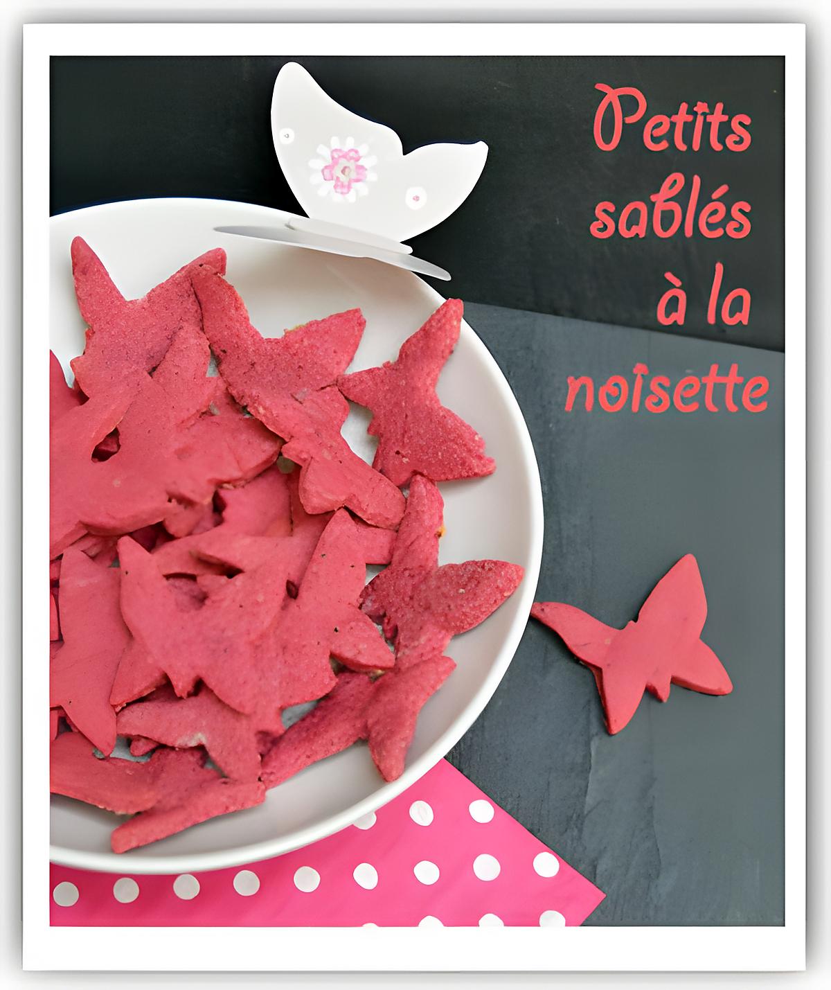 recette Petits sablés à la noisette