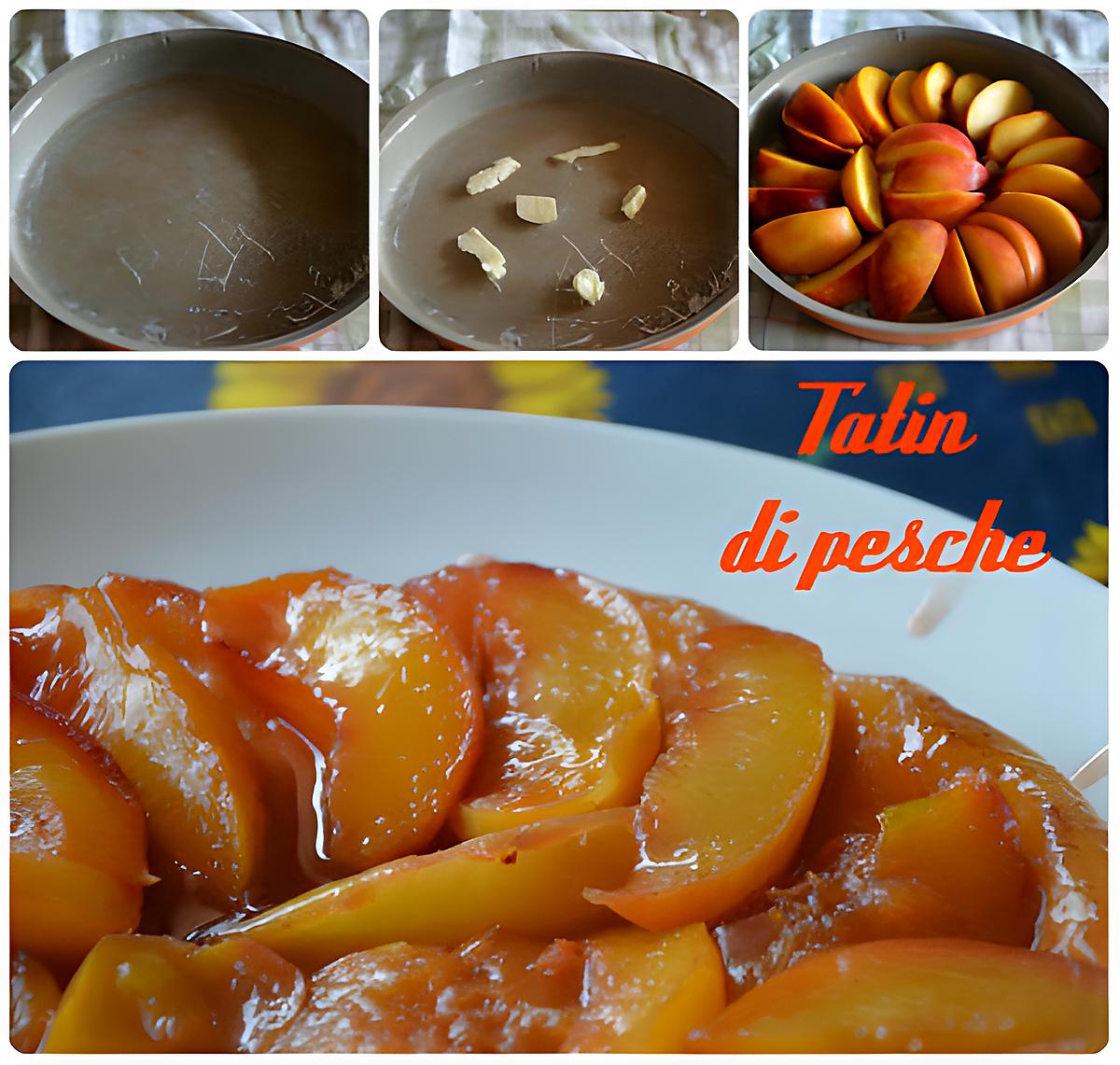 recette Tarte tatin à la pêche