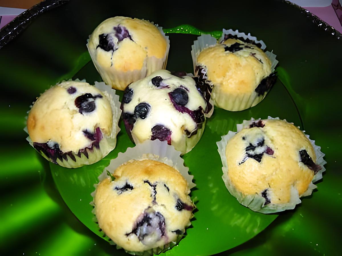 recette Muffins aux myrtilles