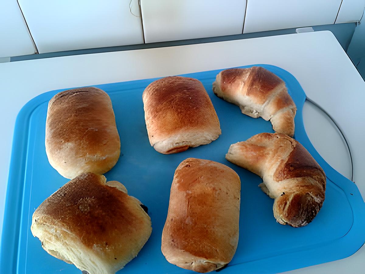 recette pain au chocolat et croissant