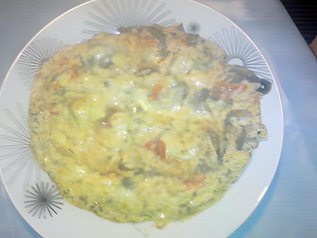 recette omelette à la provençal et au reblochon