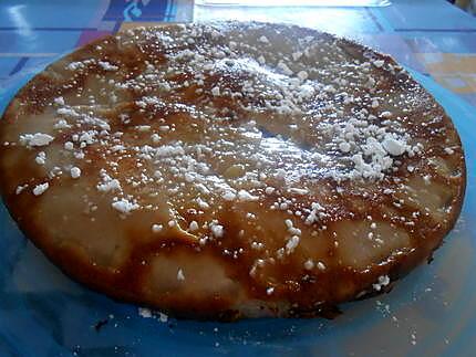 recette CLAFOUTIS  POMMES ET CREME  DE  MARRONS