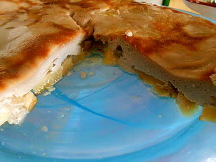 recette CLAFOUTIS  POMMES ET CREME  DE  MARRONS