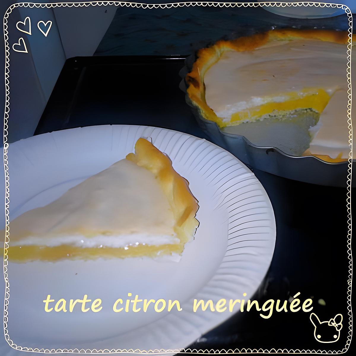 recette tarte citron meringuée