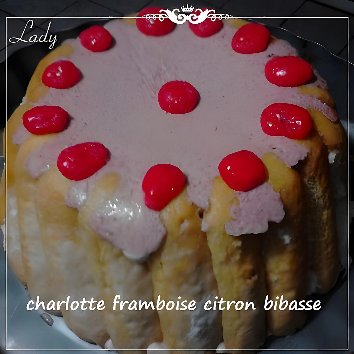 recette charlotte mousse framboise bibasse