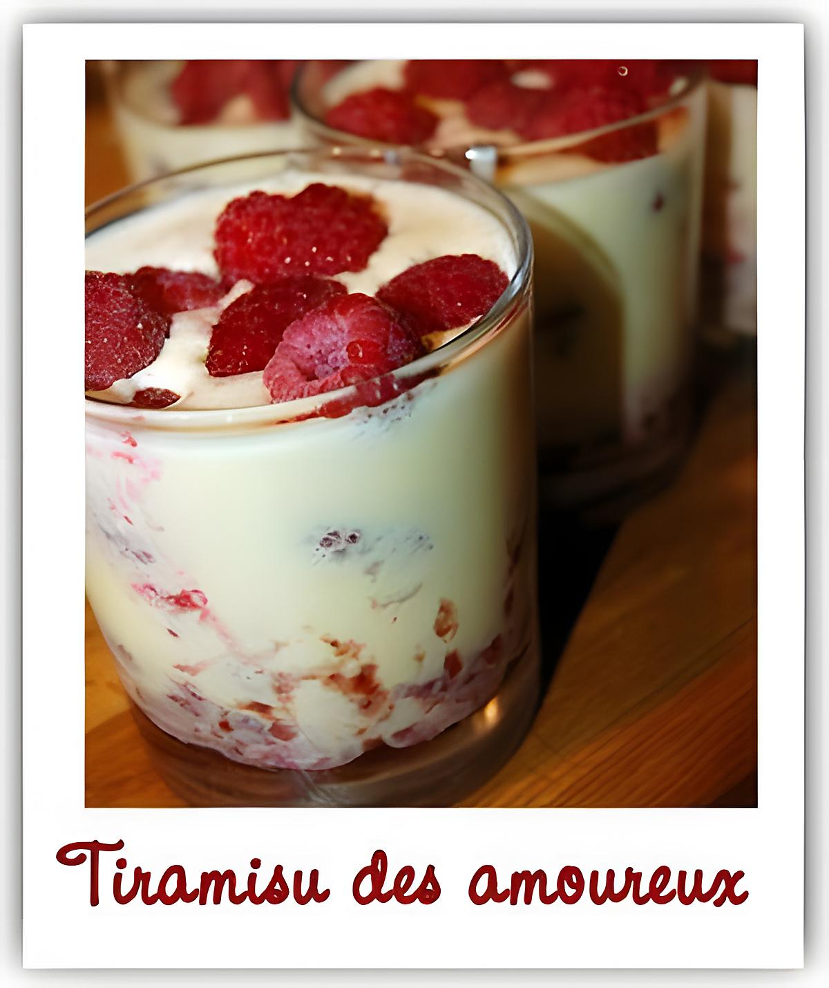 recette Tiramisu des amoureux