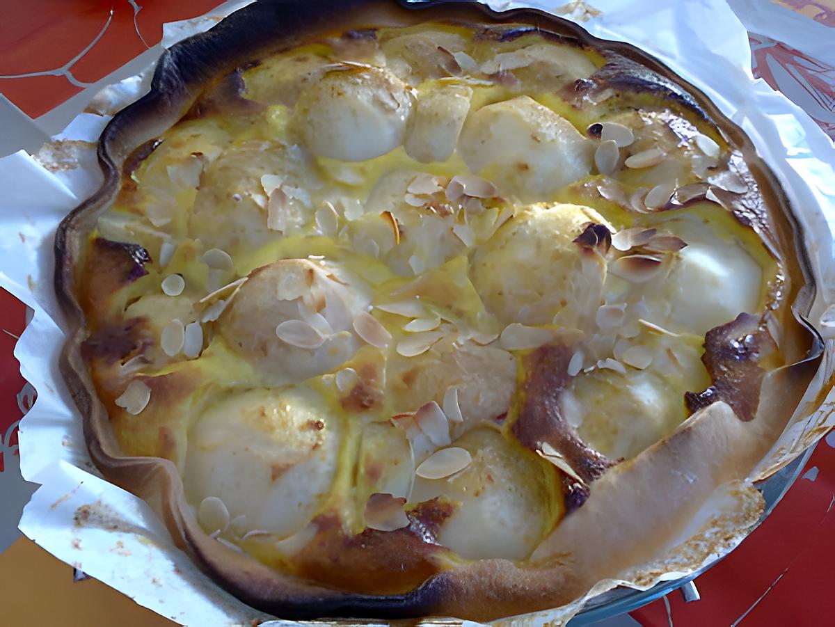 recette tarte aux poires et amandes