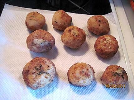 recette Boulettes de chou-fleurs frits.