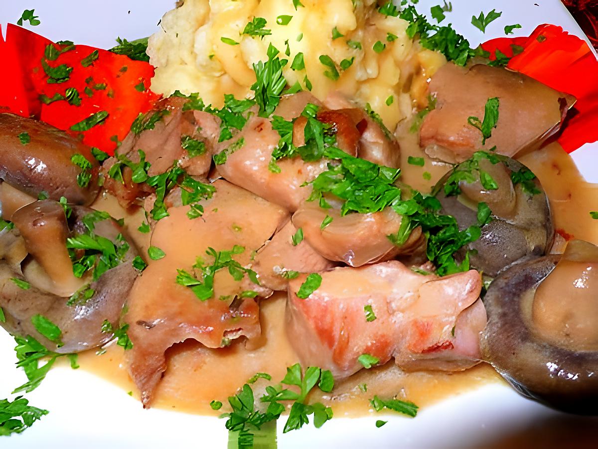 recette Sauté de veau sauce champignons et porto